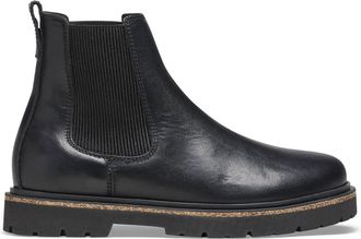 Birkenstock Womens Highwood Slip On Leather Boot In Black
