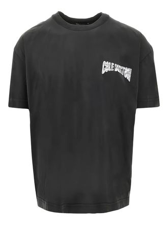 Cole Buxton logo-print T-shirt - men - Cotton - M - Grey