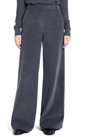 TWP Dylan Cotton & Cashmere Corduroy Pants in Charcoal Heather Grey at Nordstrom Rack, Size 25