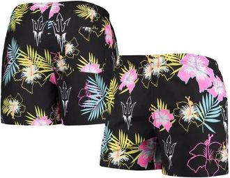Foco Mens FOCO Black Arizona State Sun Devils Neon Floral Swim Trunks at Nordstrom, Size Xx-Large