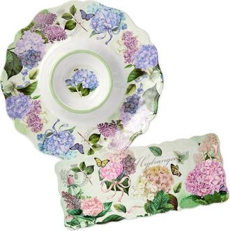 Certified International Garden Path Melamine 2Pc Appetizer Set