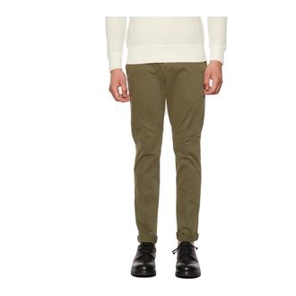 Dondup Broeken, Heren, Groen, W35, Katoen, Slim-fit broek
