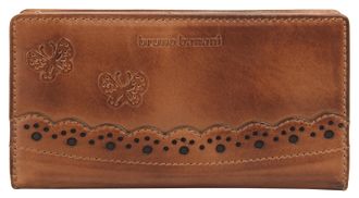 Bruno Banani Geldb&ouml;rse BRUNO BANANI ROMANCE, Damen, braun (cognac), Leder, vintage, Kleinlederwaren Geldb&ouml;rse, echt Leder
