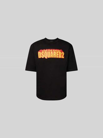 Dsquared2 T-Shirt mit Label-Print in Black, Gr&ouml;&szlig;e XXL