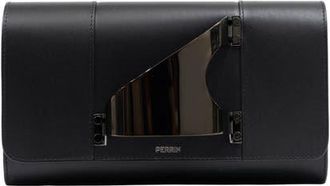 Perrin Paris LEiffel Classic Clutch in Black Ruthenium at Nordstrom
