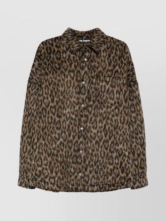 Palm Angels logo shirt jacket