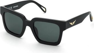 Zadig&Voltaire Authentieke Premium Kwaliteit Bril - Dames - Zonnebrillen - Zwart - 52 MM - Accessoires