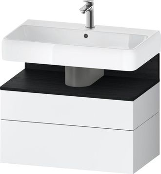 Duravit Duravit - Qatego Mueble Bajo Lavabo, 1 Extra&iacute;ble Y 1 Caj&oacute;n