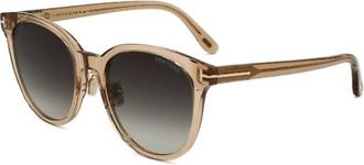Tom Ford Gradient Smoke Round Ladies Sunglasses FT1133-K 45B 55