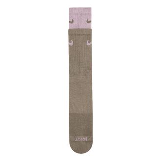 Nike Everyday Plus Cushioned Training Crew Socks Brown Purple DD2795-200