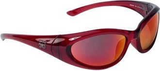 Balenciaga Sunglasses, unisex, Red, Size: ONE SIZE Sporty B Round AF Sunglasses