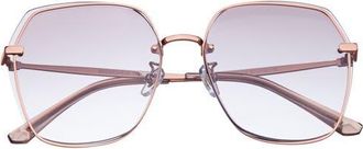 Bertha Sunglasses Renata Sunglasses in Rose Gold/purple at Nordstrom