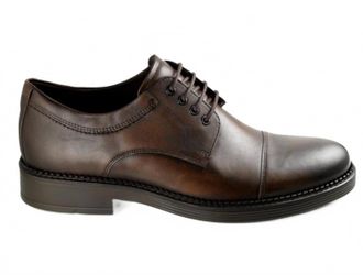 Ecco Mens Newcastle Cap Toe Oxford Shoe In Cocoa