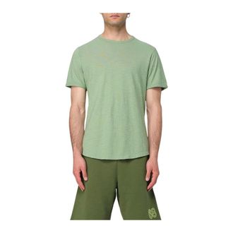 Sun 68 T-Shirts, male, Green, 2XL, Short Sleeve Crew Neck Tee