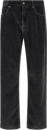Fendi Lange Jeans - Heren - Straight fit broeken - Grijs - W32 - Katoen - Broeken