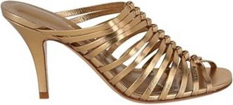 Ferragamo Ferragamo Antique Gold Jessa Braided Sandals