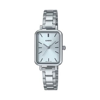 Casio Womens Silver Watch with Light Blue Dial - LTP-V009D-2EUDF
