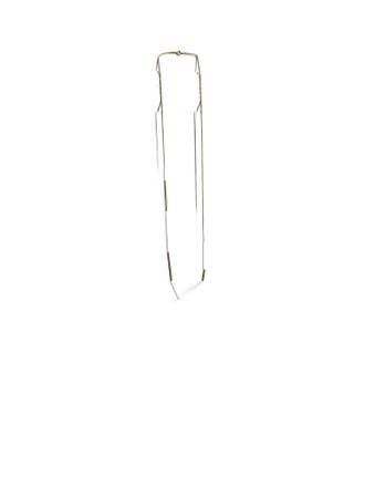 Sibilia Womens Tubes Necklace In White