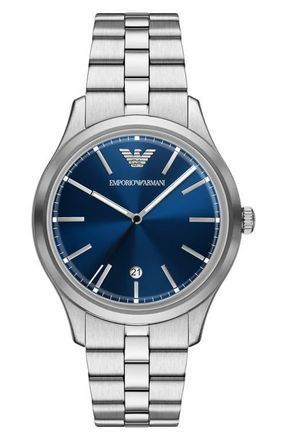 Emporio Armani EA 3H SS WATCH in Silver at Nordstrom