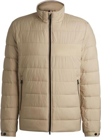 BOSS Water-repellent regular-fit jacket with logo detail