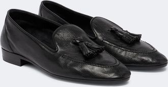 The Row Caden leather loafers
