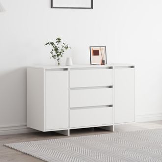 Berkfield Home Sideboard White 120x41x75 cm Engineered Wood | Size: 120 x 41 x 75 cm
