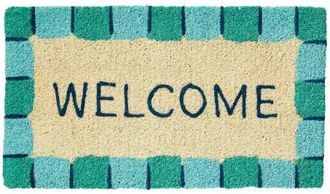 Tag Make A Splash Welcome Coir Mat Multi Coir Summer in Beige at Nordstrom, Size Medium