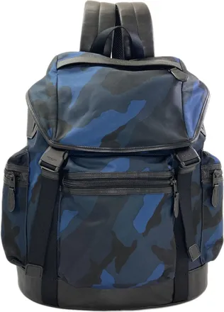 Coach Black Blue Nylon Backpack (Pre-Owned)