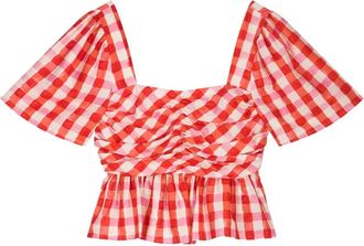 Fab By Fabienne Chapot Carletta Top - Dames - Blouses - Oranje - XL - Linnen - Overhemden
