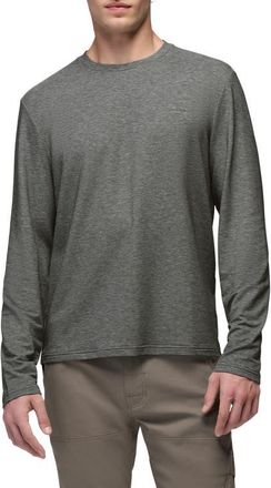 Prana Tolmie Tech Performance Long Sleeve T-Shirt in Heather Grey at Nordstrom, Size Xx-Large