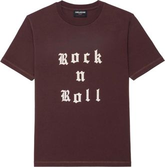 Zadig&Voltaire Tops, Dames, Paars, M, Katoen, Edwin T-Shirt