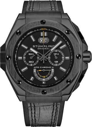 Stührling Monaco Chronograph Quartz Black Dial Mens Watch M18238