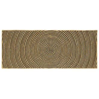 vidaXL Rug Natural and Black 80 x 200 cm Jute vidaXL
