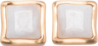 Cult Gaia Vierkante oorbellen - Wit