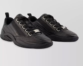 Lanvin leather lace-up sneakers
