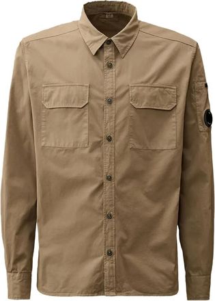 C.P. Company lens-detail shirt - Neutrals