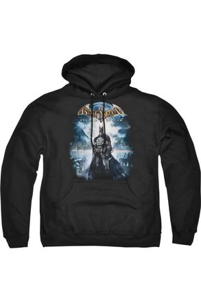 Gildan Batman Arkham Asylum Game Cover Adult Pull Over Hoodie / Hooded Sweatshirt