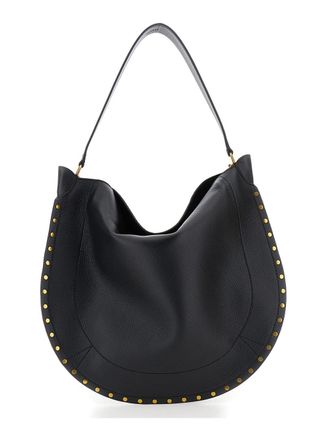Isabel Marant Womens Shoulder Bag Oskan Hobo Black