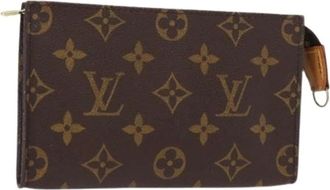Louis Vuitton Pre-owned Clutches, female, Brown, Size: ONE SIZE Pre-owned Canvas Pouch