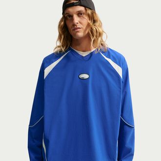 Nike Mens Nike SB Woven Skate Top in Black | IQ6263-010