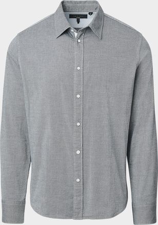 Rag & Bone Mens Tomlin Stretch Dobby Button-Down Shirt