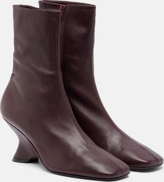 Dries Van Noten Leather ankle boots