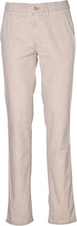 Club Of Comfort Linnen Katoen Stretch Broek - Heren - Wijde Broeken - Beige - L - Katoen - Broeken