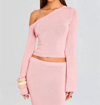 SER.O.YA Alivia Knit Top In Coral Blush