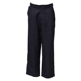 Levi's Marineblauwe Rechte Hoge Taille Chino Casual Broek