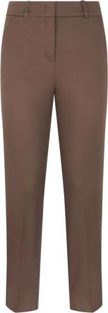 PESERICO Broeken - Dames - Straight fit broeken - Bruin - XL - Broeken