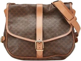 Celine Pre-owned Cross Body Bags, female, Brown, Size: ONE SIZE Pre-owned Leather celine-bags