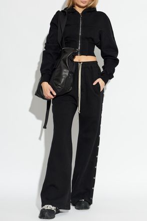 Rick Owens Wide-leg Sweatpants, Womens, Black
