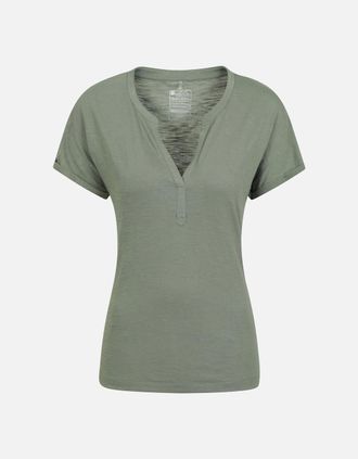 Mountain Warehouse Womens Mountain Warehouse Womens/Ladies Skye Slub T-Shirt - Green - Size: 12
