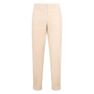 PESERICO Dames, Broeken, Beige, Maat: XL Katoen